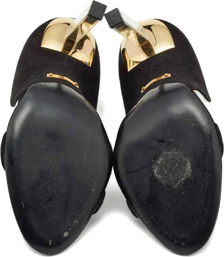 Pre-owned 110mm suede sandals - Image 4