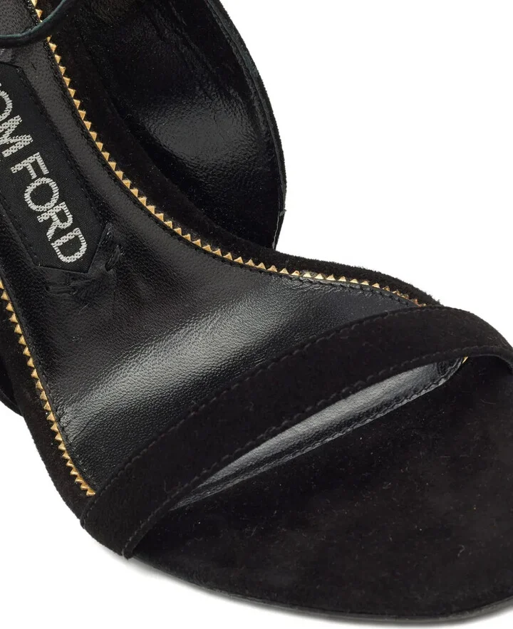 Pre-owned 110mm suede sandals - Image 5