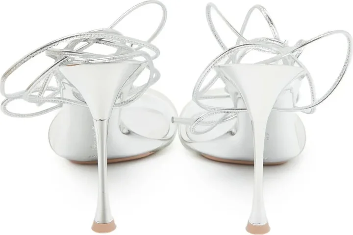 Pre-Owned 110mm Transparent-Strap Sandals - Image 3