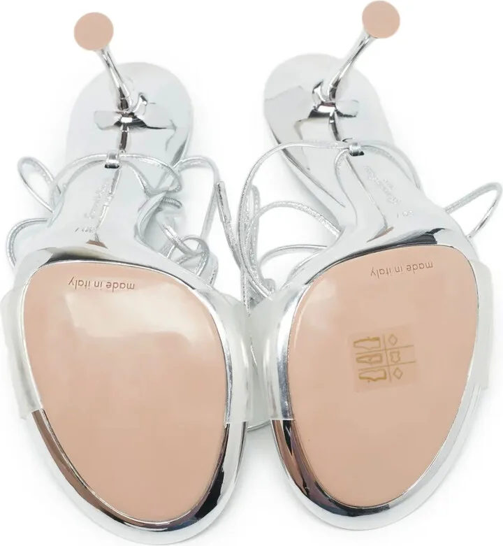 Pre-Owned 110mm Transparent-Strap Sandals - Image 4