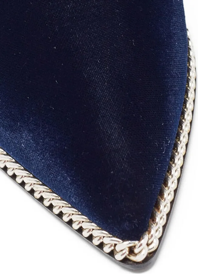 Pre-Owned 110mm Velvet Boots - Image 5