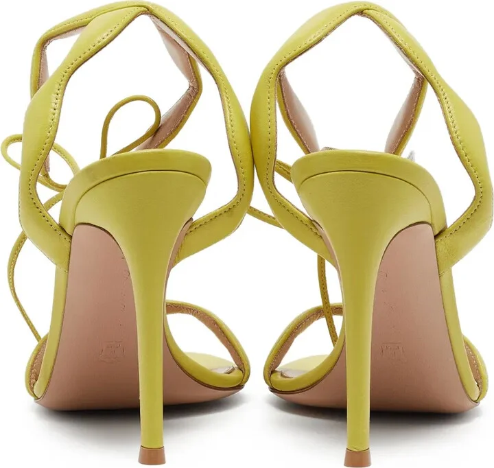 pre-owned 110mm Wavy scalloped strappy sandals - Image 3