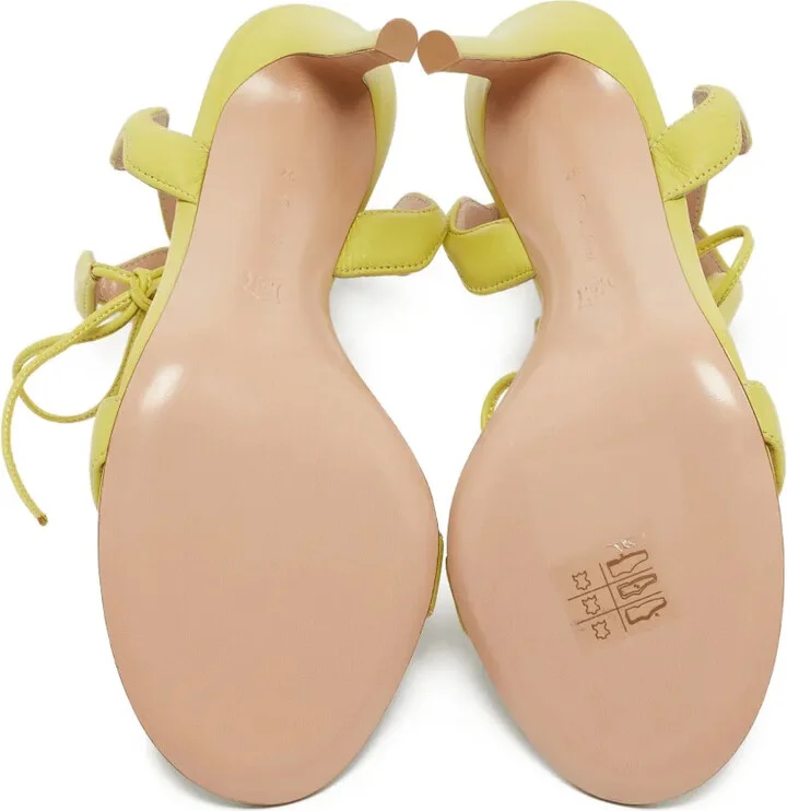 pre-owned 110mm Wavy scalloped strappy sandals - Image 5