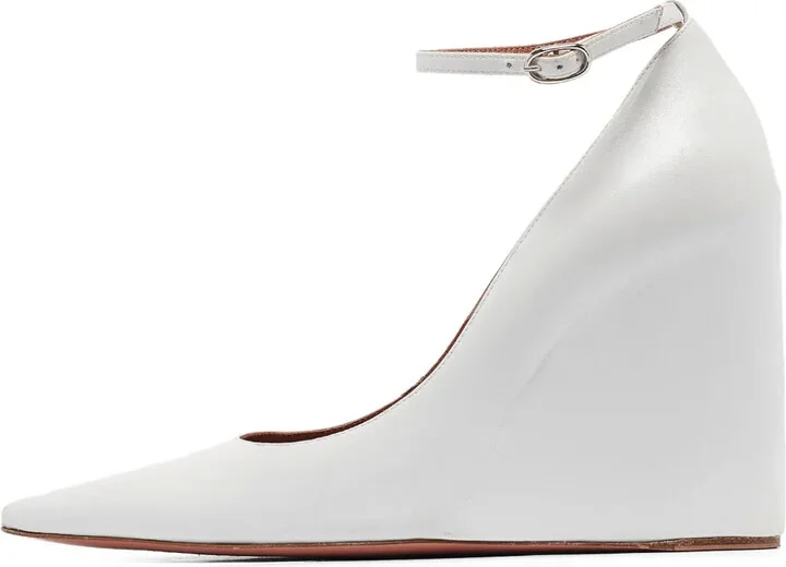 Pre-Owned 110mm Wedge-Heeled Pointed Pumps