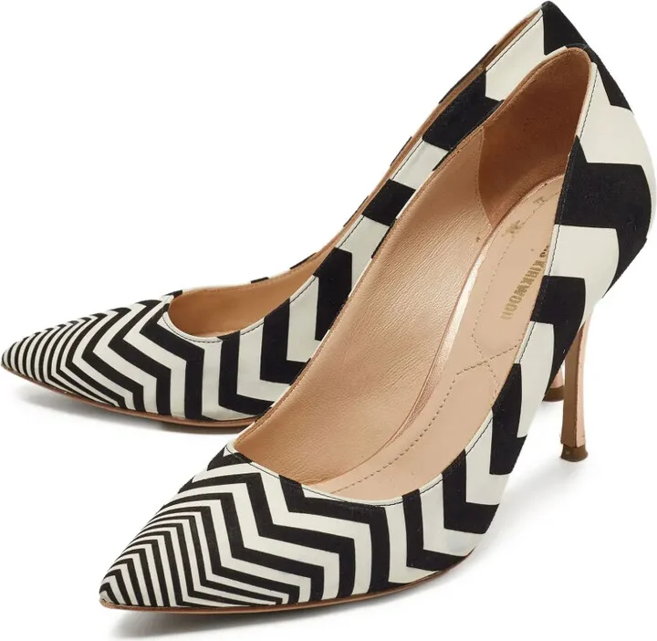 Pre-Owned 110mm Zigzag-Patterned Pumps - Image 2