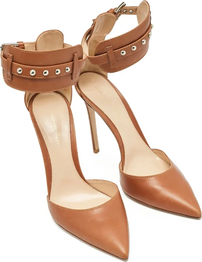Pre-Owned 115mm Ankle-Strap Stiletto Pumps - Image 2