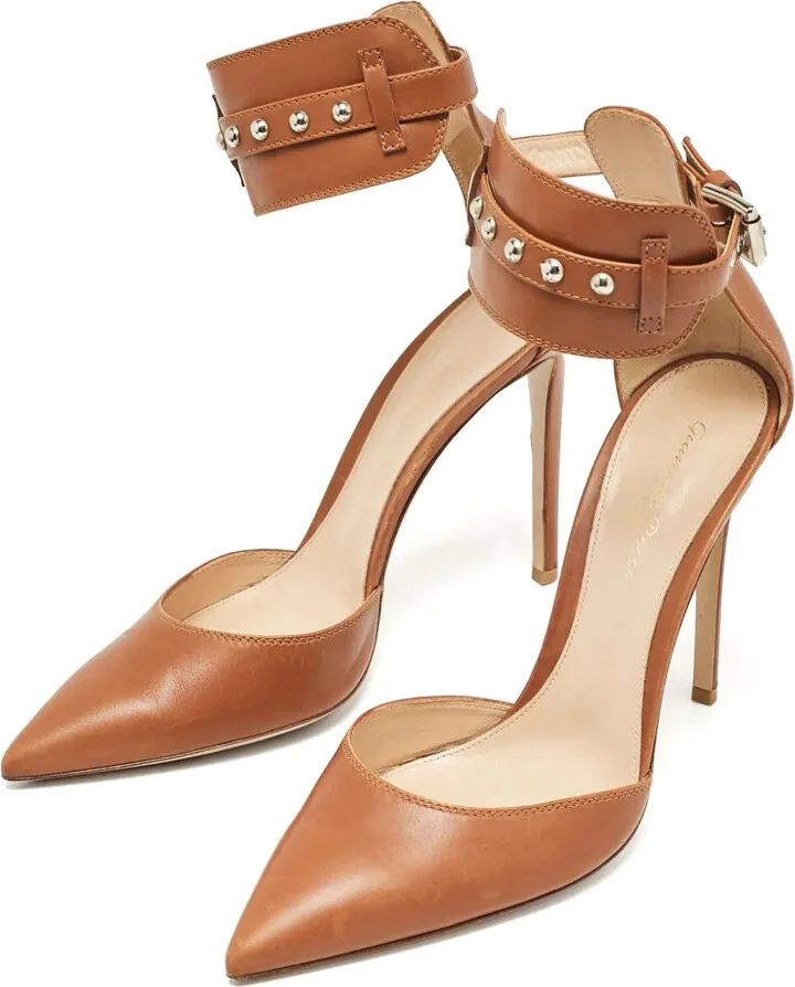 Pre-Owned 115mm Ankle-Strap Stiletto Pumps - Image 3