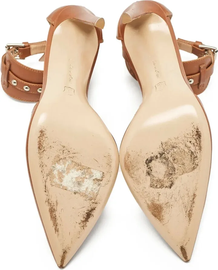 Pre-Owned 115mm Ankle-Strap Stiletto Pumps - Image 5