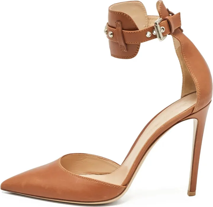 Pre-Owned 115mm Ankle-Strap Stiletto Pumps