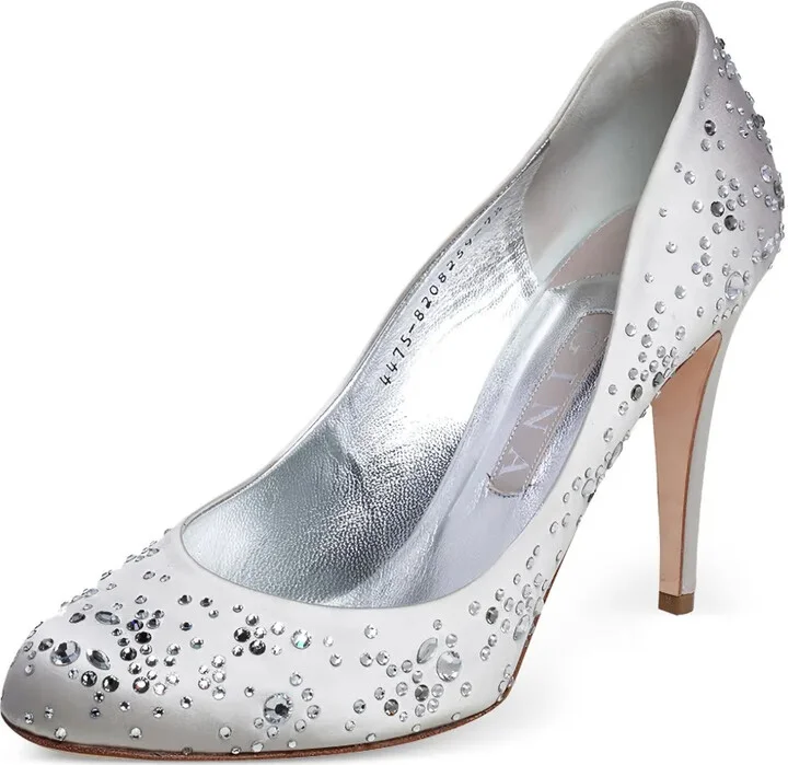 pre-owned 115mm Audrey crystal-embellished pumps - Image 2