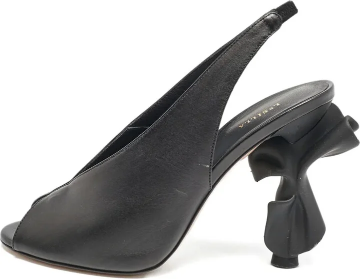 pre-owned 115mm Candy sculpted-heel slingback pumps