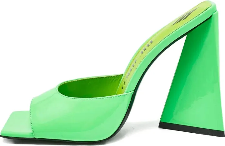 pre-owned 115mm Devon patent leather square-toe sandals - Image 3