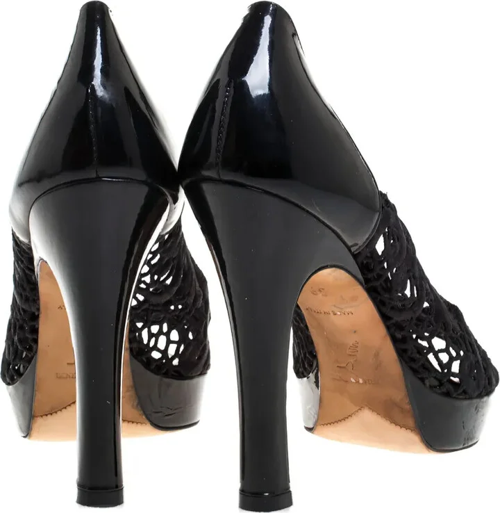 Pre-Owned 115mm Lace Pumps - Image 2