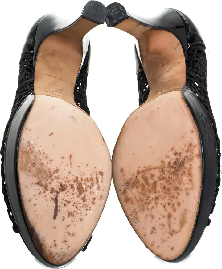 Pre-Owned 115mm Lace Pumps - Image 3