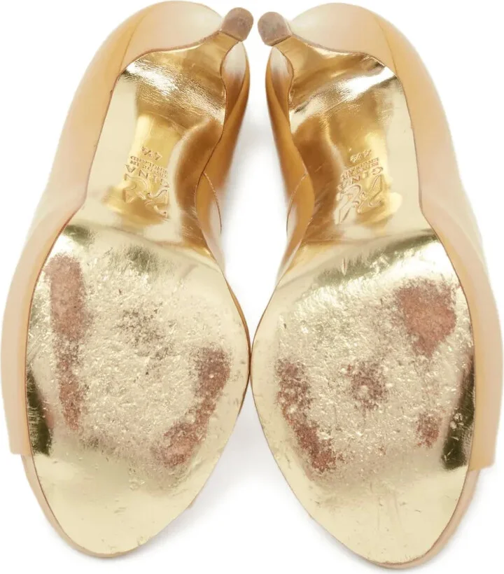 Pre-Owned 115mm Leather Pumps - Image 3