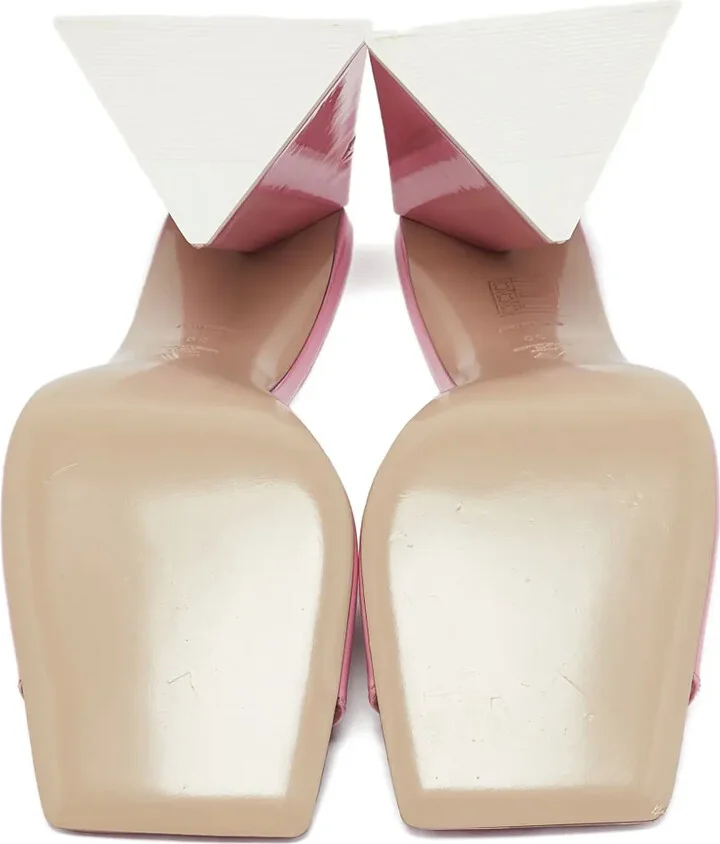 Pre-owned 115mm leather square-toe sandals - Image 4