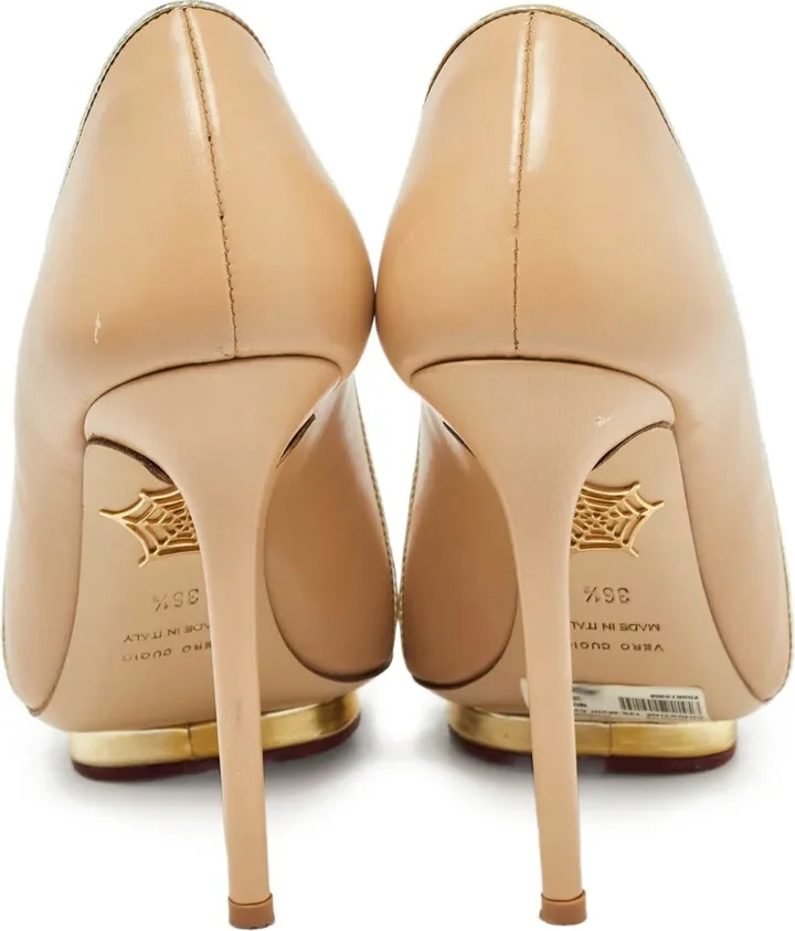 Pre-Owned 115mm Metallic-Trimmed Sandals - Image 3