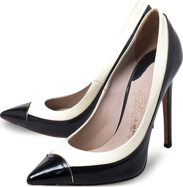 Pre-Owned 115mm Patent-Finish Leather Pumps - Image 3