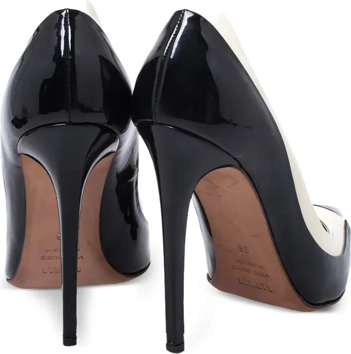 Pre-Owned 115mm Patent-Finish Leather Pumps - Image 4