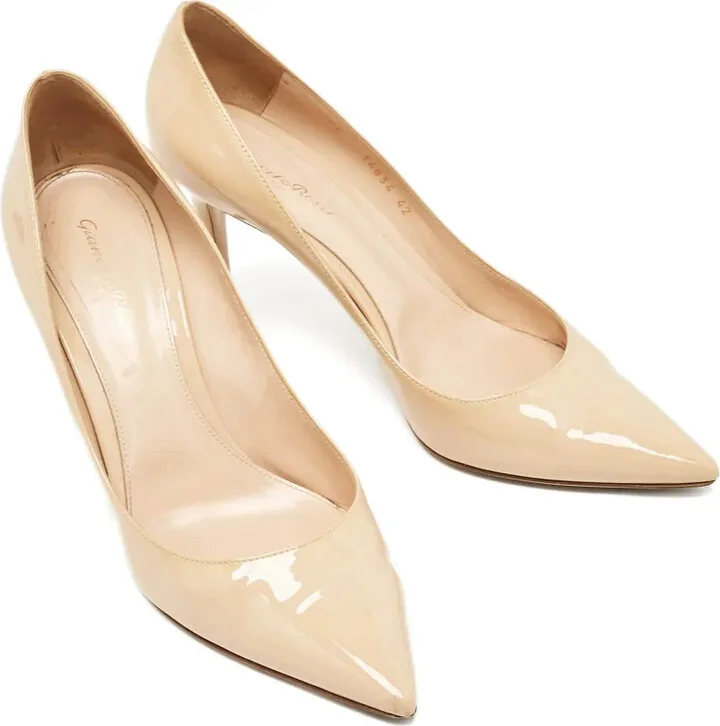 Pre-Owned 115mm Patent-Finish Leather Pumps - Image 2