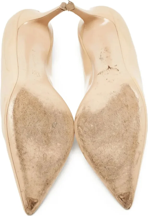 Pre-Owned 115mm Patent-Finish Leather Pumps - Image 3