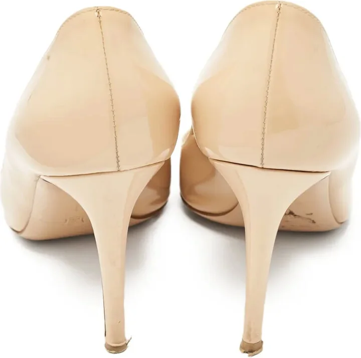 Pre-Owned 115mm Patent-Finish Leather Pumps - Image 4