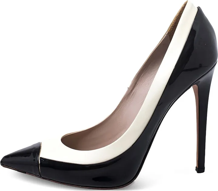 Pre-Owned 115mm Patent-Finish Leather Pumps