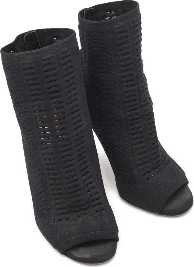 Pre-owned 115mm peep-toe boots - Image 2