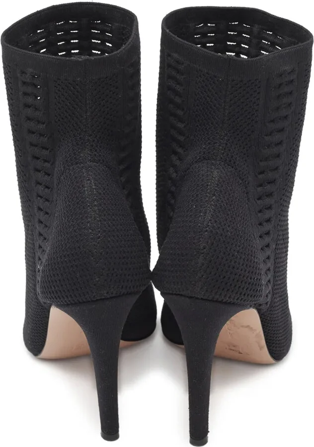 Pre-owned 115mm peep-toe boots - Image 4