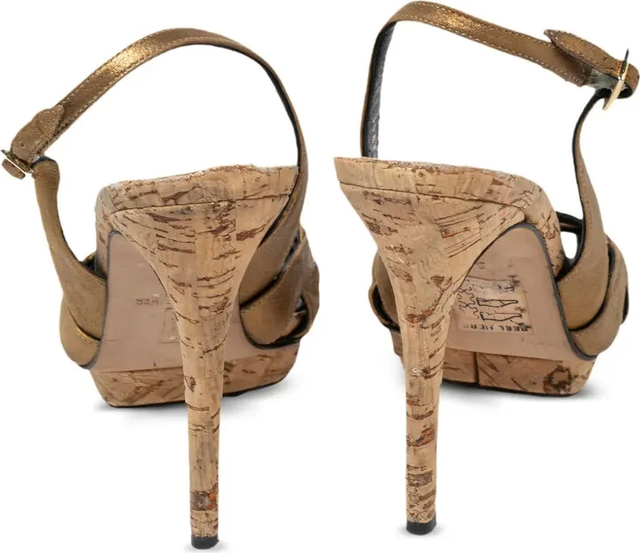 Pre-Owned 115mm Platform Strappy Sandals - Image 3