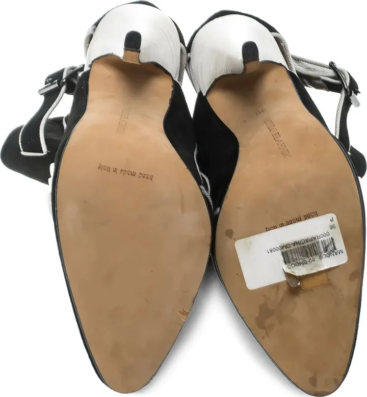 pre-owned 115mm Rapacina suede ankle boots - Image 4
