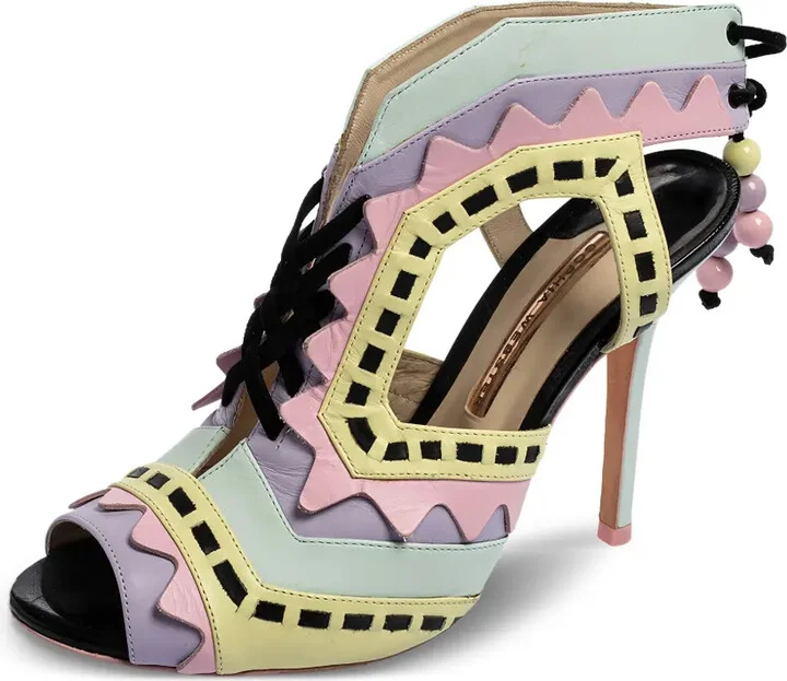 pre-owned 115mm Riko cut-out sandals - Image 2
