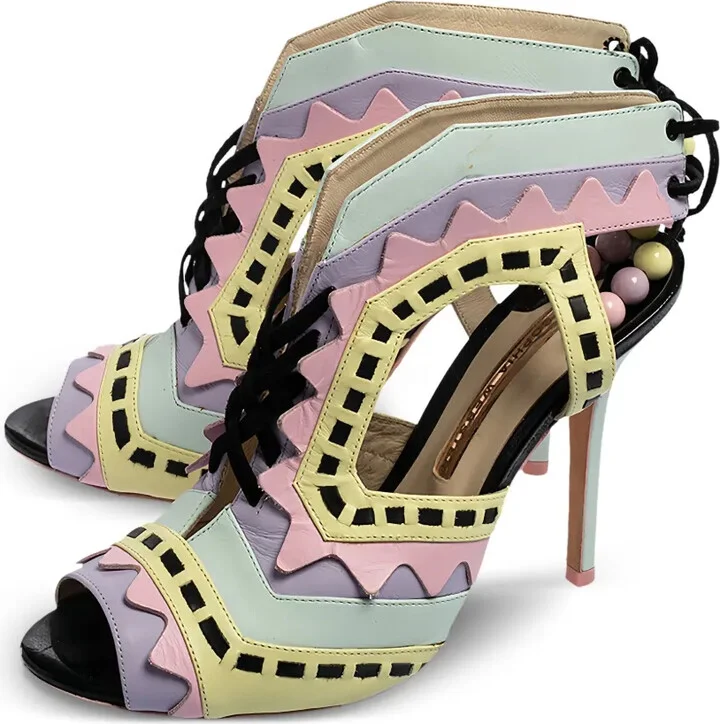 pre-owned 115mm Riko cut-out sandals - Image 4