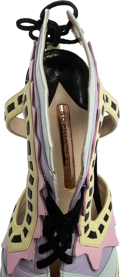 pre-owned 115mm Riko cut-out sandals - Image 5