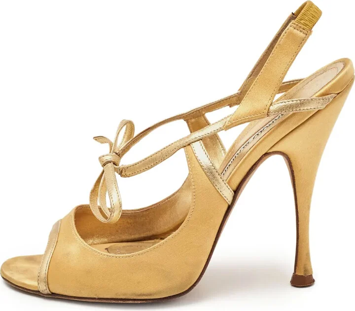Pre-Owned 115mm Strappy Sandals