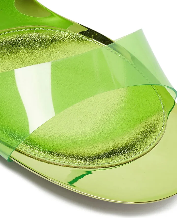 Pre-Owned 115mm Transparent-Strap Sandals - Image 5