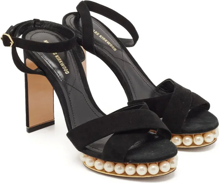 pre-owned 120mm Casati pearl-embellished sandals - Image 2