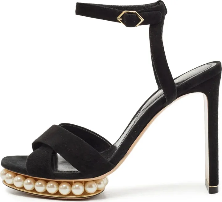 pre-owned 120mm Casati pearl-embellished sandals