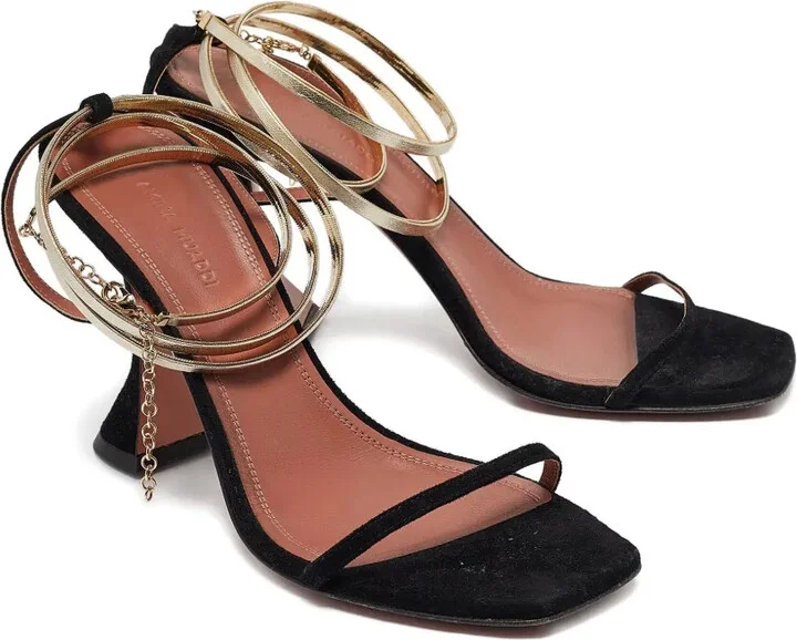 Pre-owned 120mm chain-detail sandals - Image 2