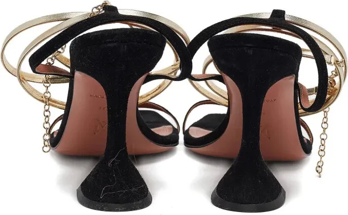 Pre-owned 120mm chain-detail sandals - Image 3