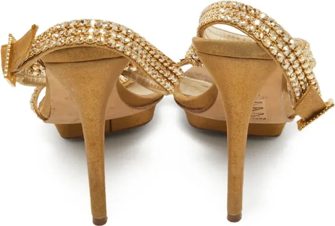 Pre-Owned 120mm Crystal-Embellished Strappy Sandals - Image 4