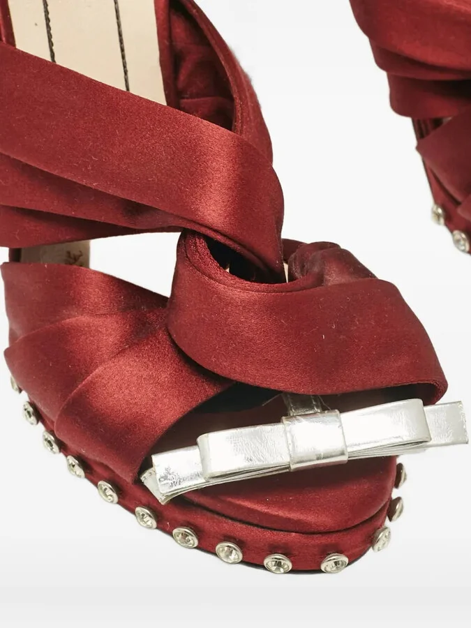 Pre-Owned 120mm Knotted Sandals - Image 5