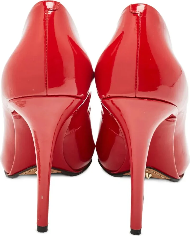 Pre-Owned 120mm Patent-Leather Pumps - Image 3