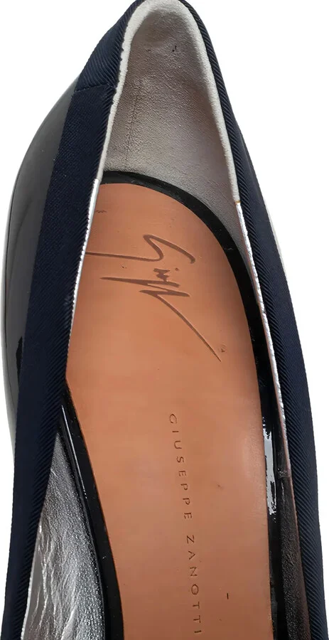 Pre-Owned 120mm Peep-Toe Patent-Leather Pumps - Image 4