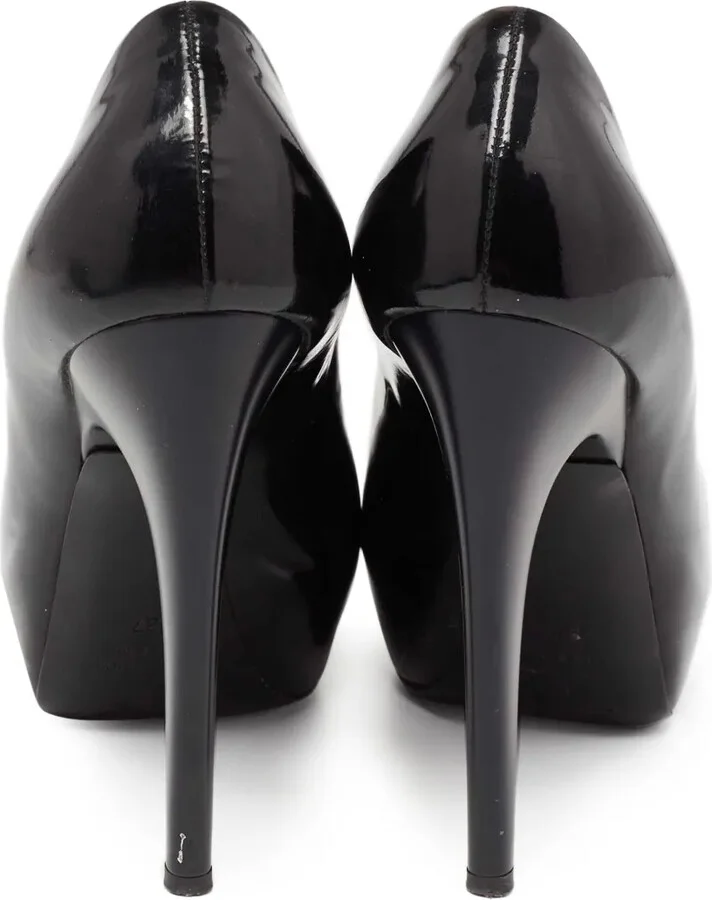 Pre-Owned 120mm Peep-Toe Platform Pumps - Image 3