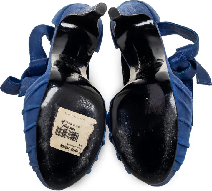 Pre-owned 120mm pleated sandals - Image 4