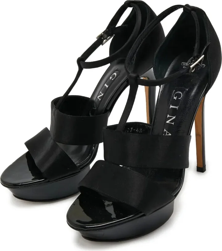 Pre-Owned 120mm Satin Sandals - Image 2