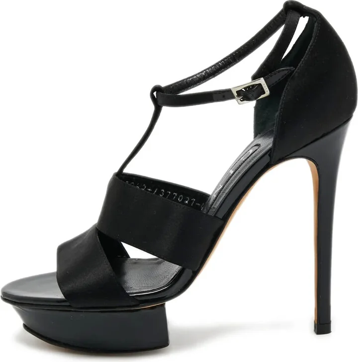 Pre-Owned 120mm Satin Sandals