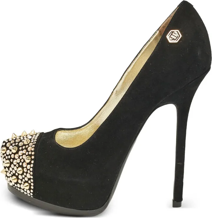 Pre-Owned 120mm Studded Platform Pumps