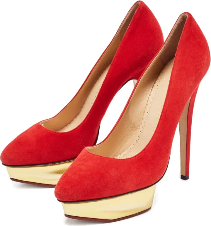 Pre-Owned 120mm suede pumps - Image 2